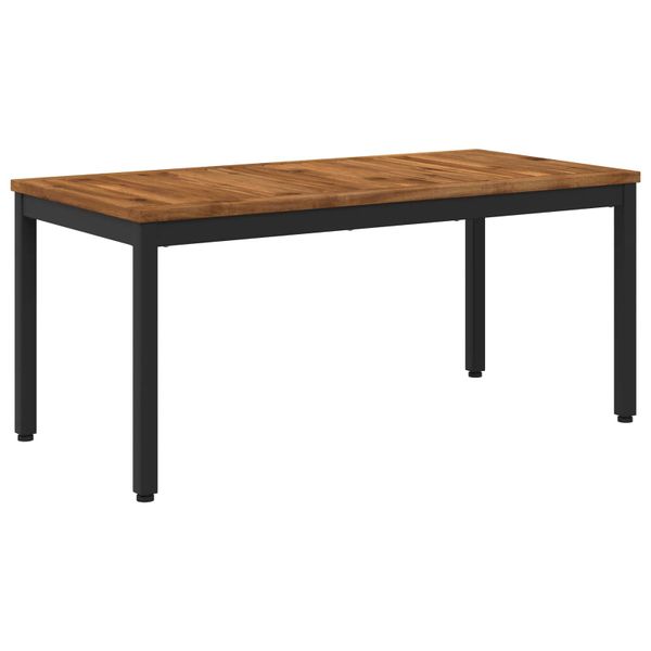 vidaXL Konferenčný stolík Prírodná a čierna 50 x 100,5 x 45 cm
