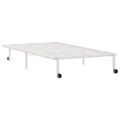VidaXL Rám postele bez matraca Skladací Biela 107x203 cm Oceľ