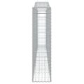 vidaXL Oblúkový gabionový kôš 400x30x120/140 cm pozinkované železo