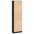 vidaXL Šatná skriňa Čierny dub 55 x 25 x 189 cm Kompozitné drevo