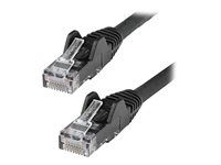 Kategória 6 - 24AWG (N6LPATCH1MBK) - Patch kábel - RJ-45 (M) do RJ-45 (M) - 1 m - 6 mm - UTP - CAT 6 - prevedenie bez hrbolčekov - čierna