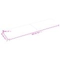 vidaXL Stolová doska 200x50x(2-4) cm neošetrený dubový masív