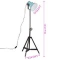 vidaXL Podlahová lampa 25 W šmuhovaná modrá 35x35x65/95 cm E27