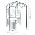 vidaXL Záhradná pergola 250 cm, tmavozelená