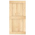 vidaXL Posuvné dvere Prírodná a biela 100 x 210 cm