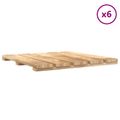 vidaXL Dlažba na terasu 6 ks Hnedá 50 x 50 cm