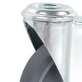 vidaXL Otočné kolieska s otvorom na skrutku 4 ks 125 mm