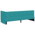 vidaXL Rohový rám postele Tyrkysová 80 cm x 200 cm Zamat