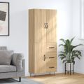 vidaXL Vysoká skrinka dub sonoma 69,5x34x180 cm spracované drevo