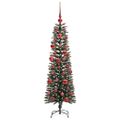 vidaXL Umelý vianočný stromček Zelená 150 cm PVC, plast a oceľ