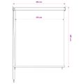 vidaXL Vonkajšia zatemňovacia roleta biela 65 (Š) x 230 (V) cm HDPE
