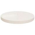 vidaXL Stolová doska biela Ø30x2,5 cm masívna borovica