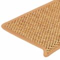 vidaXL Nášľapy na schody vzhľad sisalu 30 ks 65x21x4 cm sisal