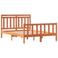 vidaXL Rám postele s čelnou doskou Včelí hnedý 205,5 x 155,5 x 100 cm