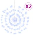 vidaXL Vianočná svietiaca hviezda 140 LED 2 ks studené biele 17 cm