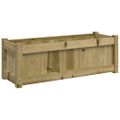 vidaXL Záhradné kvetináče 2 ks impregnovaná borovica
