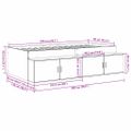 vidaXL Rám postele so zásuvkou Sonoma dub 90 x 200 cm Kompozitné drevo