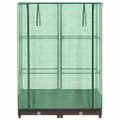 vidaXL Záhon s krytom na skleník ratanový vzhľad 80x40x123 cm
