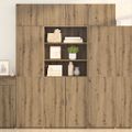 vidaXL Highboard Remeselný dub 80 x 42,5 x 185 cm Kompozitné drevo