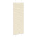 vidaXL Skladaná roleta krémová 70x200 cm šírka látky 69,4 cm polyester