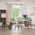 vidaXL Nohy konzolového stolíka v tvare U, 2 ks, prírodná oceľ, 38 x (72-73) cm, oceľ