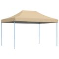 vidaXL Skladací pop-up párty stan béžový 410x279x315 cm