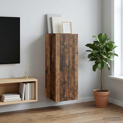 vidaXL Nástenná skrinka 33 x 34,5 x 90 cm Kompozitné drevo Staré drevo