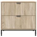 vidaXL Nočný stolík dub sonoma 63.5 x 36 x 61 cm Kompozitné drevo