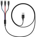 CONNECT IT Wirez 3v1, Kábel USB 2.0/Ligh+mUSB+C