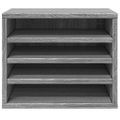 vidaXL Organizér na stôl sivý sonoma 36x26x29,5 cm kompozitné drevo