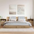 vidaXL Nočné stolíky 2 ks dub artisan 50x32x60 cm kompozitné drevo
