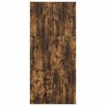 vidaXL Rám postele s úložným prostorem Dymová dub 90 x 190 cm