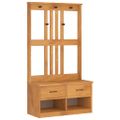 vidaXL Halový strom SANDNES 87x40x159,5 cm masívna borovica
