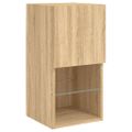 vidaXL TV skrinky s LED svetlami 2 ks dub sonoma 30,5x30x60 cm