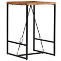 vidaXL Barový stôl, recyklovaný masív 70x70x106 cm