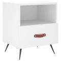 vidaXL Nočné stolíky 2 ks biele 40x35x47,5 cm kompozitné drevo