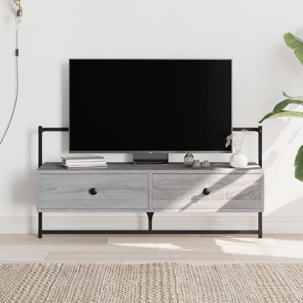 vidaXL TV skrinka nástenná sivá sonoma 100,5x30x51 cm kompozitné drevo