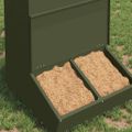 vidaXL Feeder pre prasatá Olivová zelená 55 x 51 x 91,5 cm 20 kg