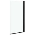 vidaXL Sprchový kút ESG 68x130 cm čierny