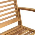 vidaXL lavička Hnedá 110 x 65 x 76,5 cm Husté teakové drevo