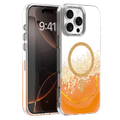 Epoxy Mag puzdro pre iPhone 16 Pro 6,3" oranžové