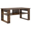 vidaXL Konferenčný stolík Dymová dub 96 x 54 x 44 cm Kompozitné drevo