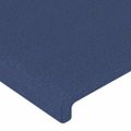 vidaXL Čelo postele so záhybmi modré 83x23x118/128 cm látka