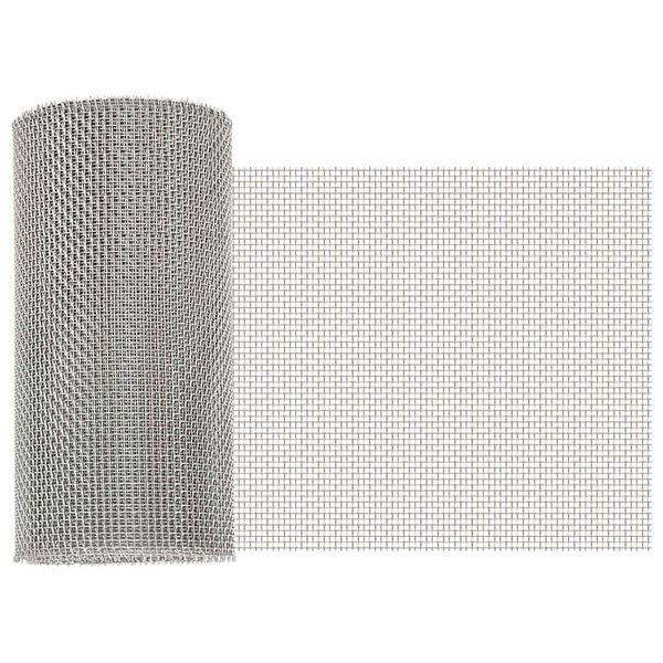 vidaXL Sieťová obrazovka 20 x 200 cm 8 Mesh Nerezová oceľ 201