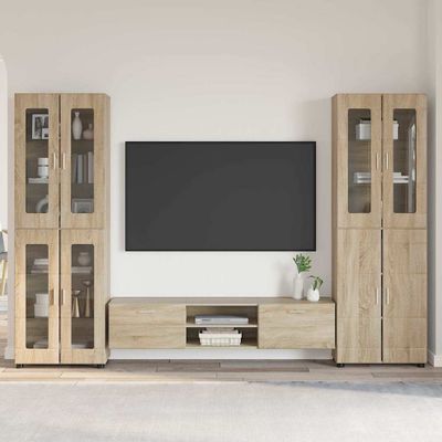 vidaXL Zostava TV skriniek FLORIN 3 pcs Sonoma dub Kompozitné drevo