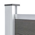 vidaXL Plotový panel WPC 180x146 cm sivý