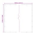 vidaXL Priehľadná plachta s okami 5x12 m Polyetylén