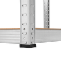 Kovový úložný regál Atos RB-1250 180 x 90 x 40 cm strieborný