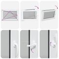 vidaXL Otočné a sklopné okno do suterénu RISOR 100 x 50 cm PVC a sklo