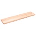 vidaXL Stolová doska 200x50x(2-6) cm neošetrený masív, živé hrany